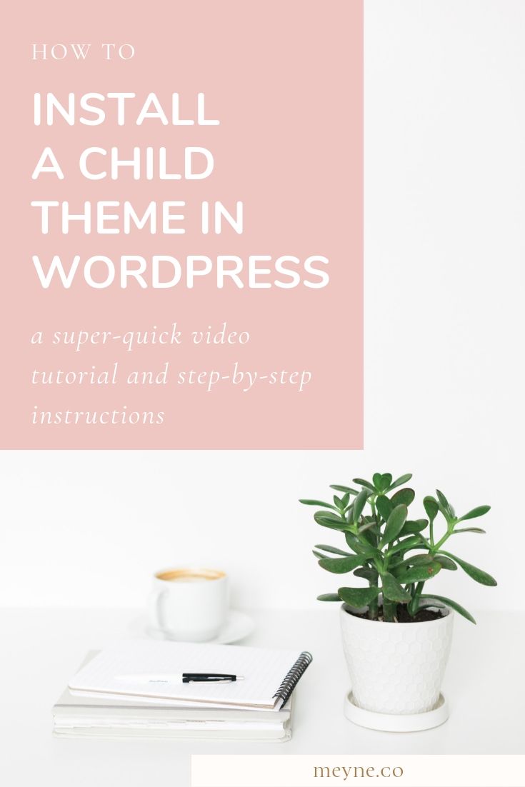 How to install a child theme