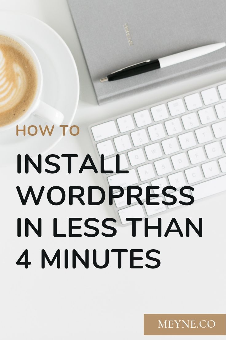 How to install Wordpress in less than 4 minutes